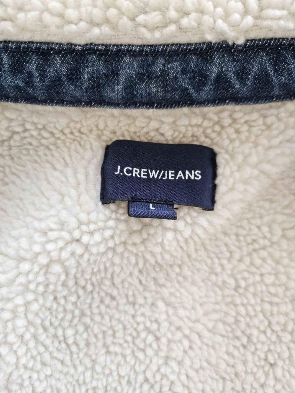 J.Crew Sherpa Lined Denim Jacket 
